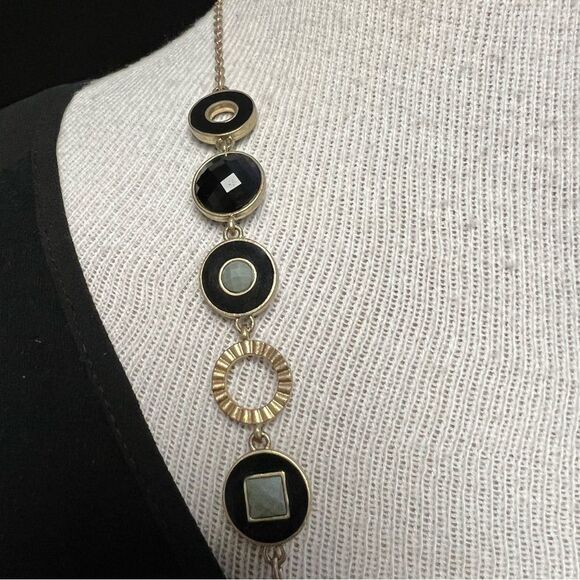 Dapple lia sophia Retired necklace NEW WITH TAG🏷 matte gold/black - Picture 8 of 8